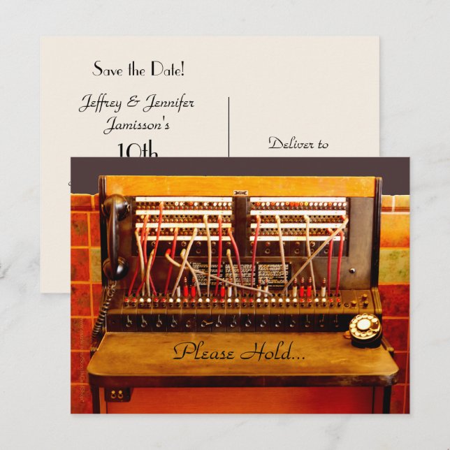 Save the Date 10th Anniversary Party Postcard (Front/Back)