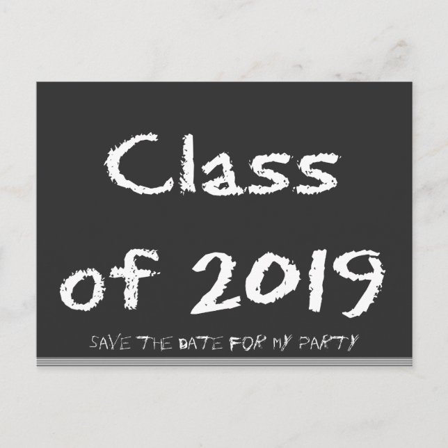 Save The Date 2019 Announcement Postcard (Front)