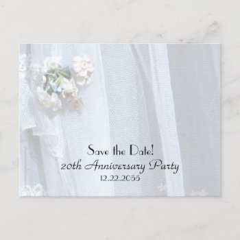 Save The Date 20th Anniversary Announcement by SocolikCardShop at Zazzle