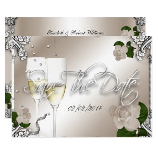 Save The Date 25th Anniversary Wedding Card