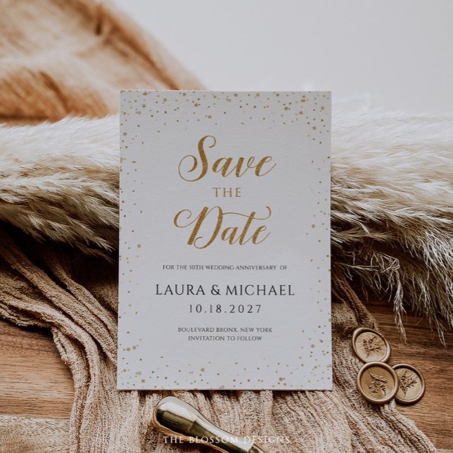 Save The Date 50th Anniversary Invitation - GAC194 (Creator Uploaded)