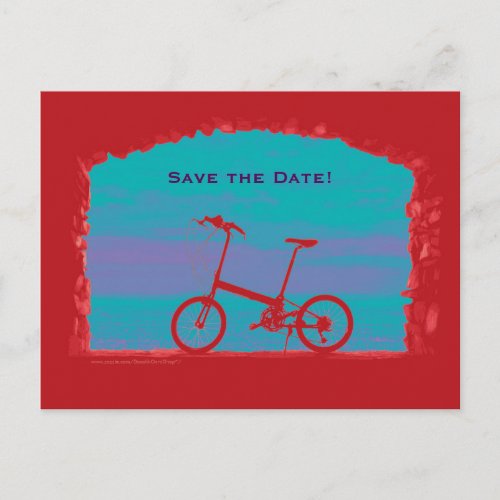Save the Date 50th Birthday Party Postcard Bicycle