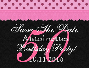 50th birthday save the date postcards zazzle