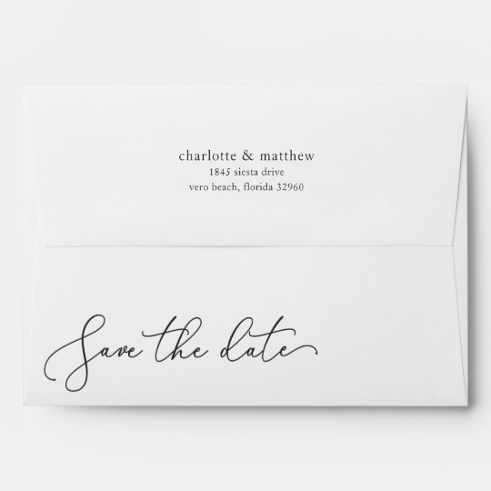 Save The Date Return Address 6