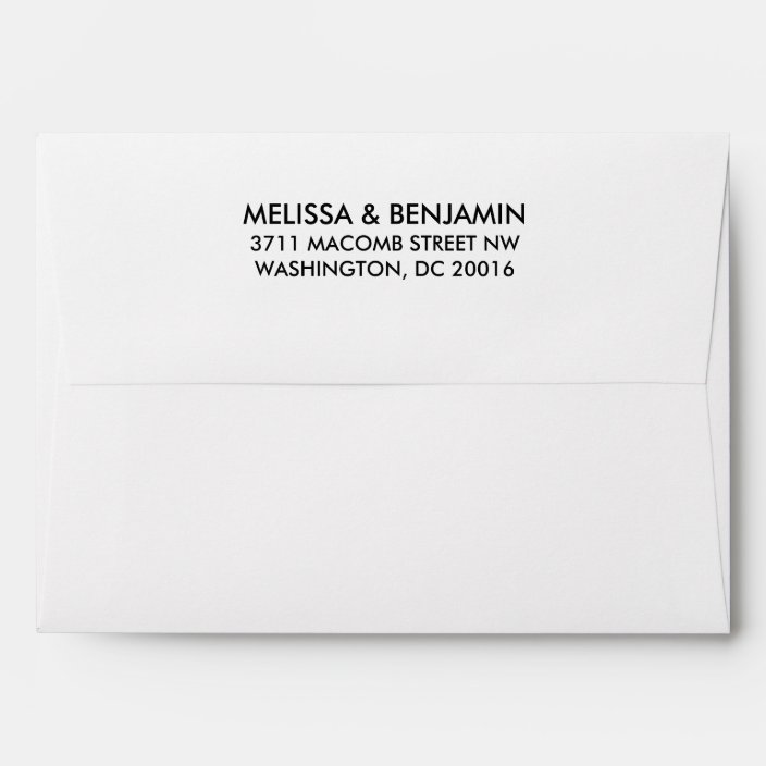 Save The Date 5x7 Return Address Envelopes Zazzle Com