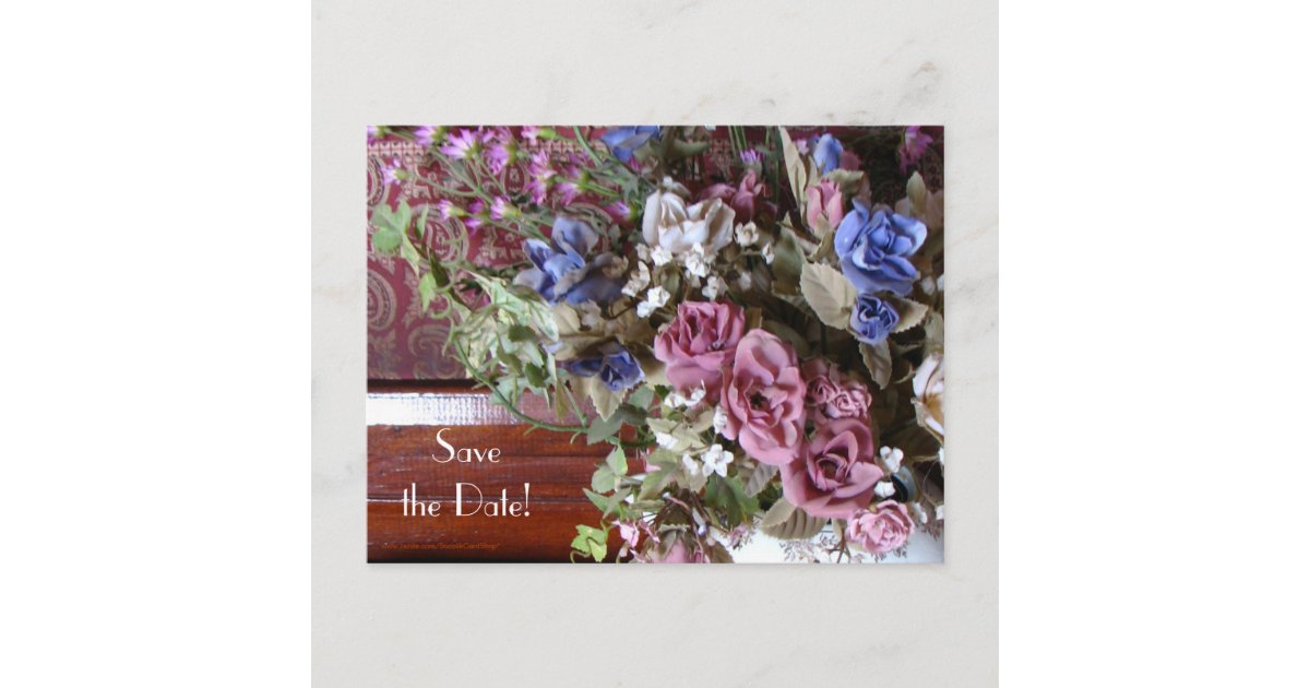 Save the Date 60th Birthday Party Floral Postcard | Zazzle.com