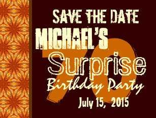 save the date surprise party postcards zazzle