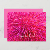 Save the Date 90th Birthday Party, Pink Abstract Announcement Postcard (Front/Back)