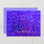 Save the Date 90th Birthday Party, Purple Abstract Announcement Postcard (Front/Back)