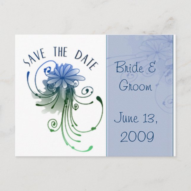 Save the date ... add your own text announcement postcard (Front)