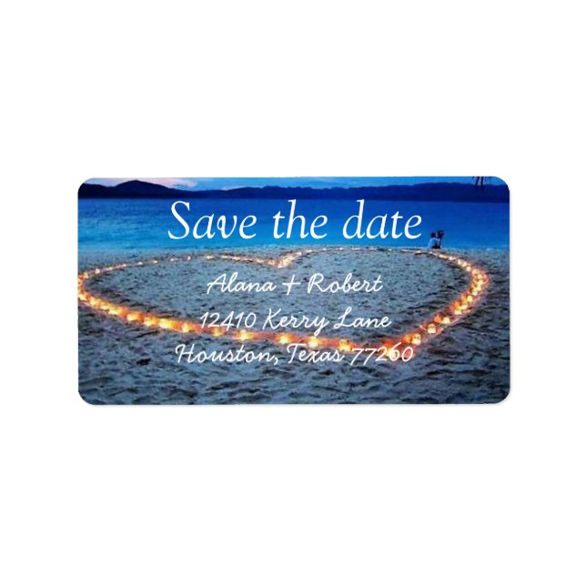 Save the date address labels (Front)