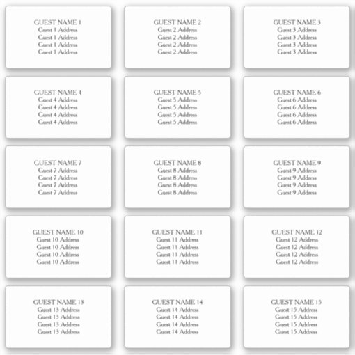 Save the Date Address Labels for 15 Envelopes Zazzle