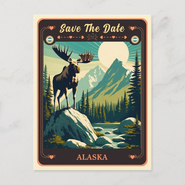 Save the Date | Alaska Invitation Postcard (Front)