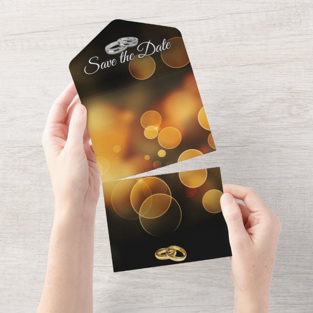 Save the date all in one invitation (Tearaway)