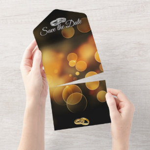 Save the date all in one invitation