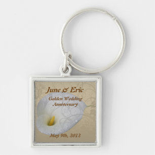 save the date anniversary key chain, dew drop lil keychain