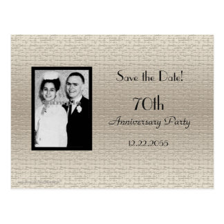 Save the Date Anniversary Photo Announcement Postcard