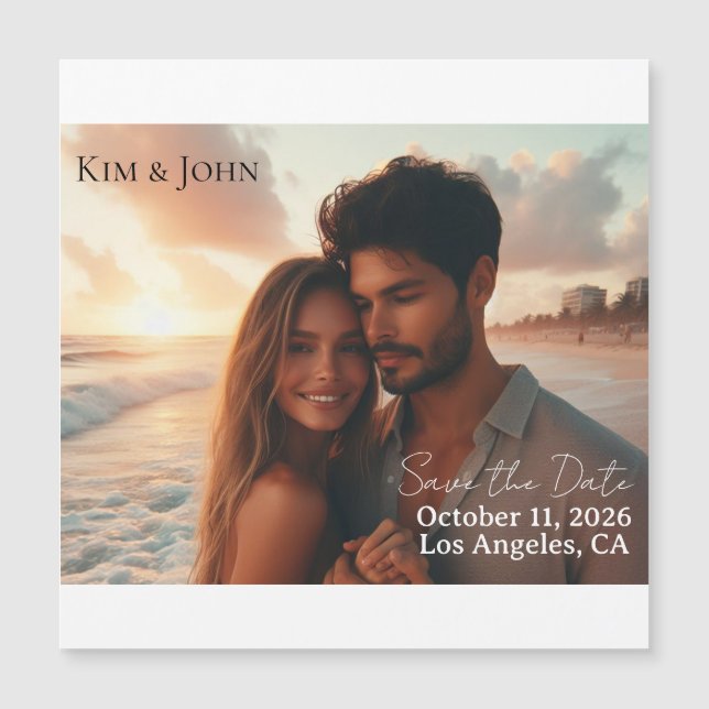 Save the Date Announcement Magnet (Front)