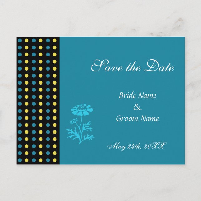 Save the date announcement postcard (Front)
