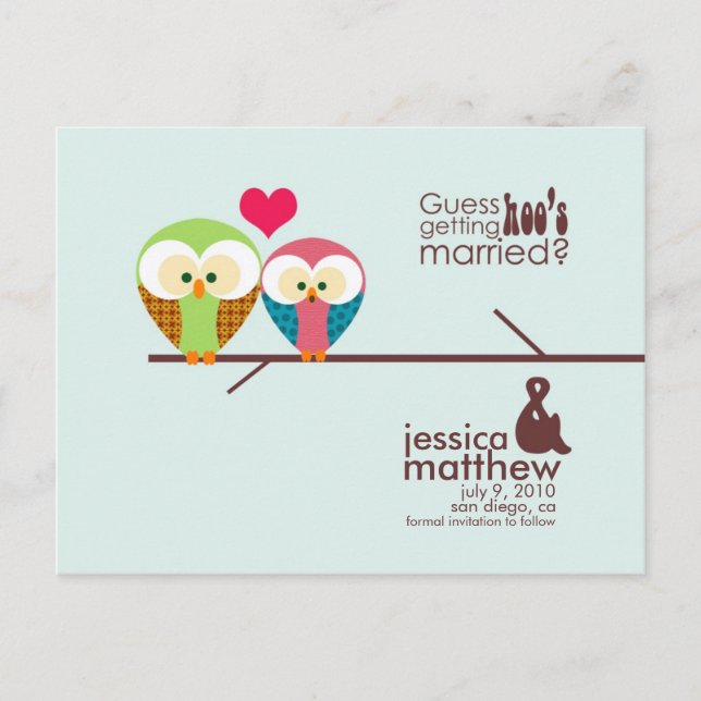 Save the Date Announcement Postcard (Front)