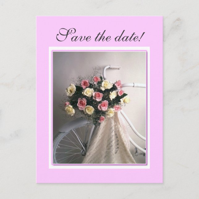 Save the date! announcement postcard (Front)