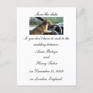 Save the date. announcement postcard