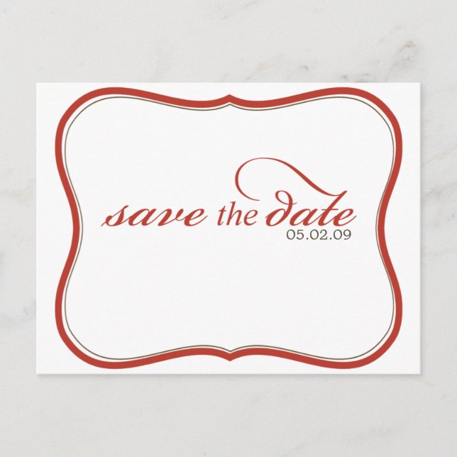 Save the Date Announcement Postcard (Front)