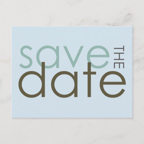 Save the Date Announcement Postcard
