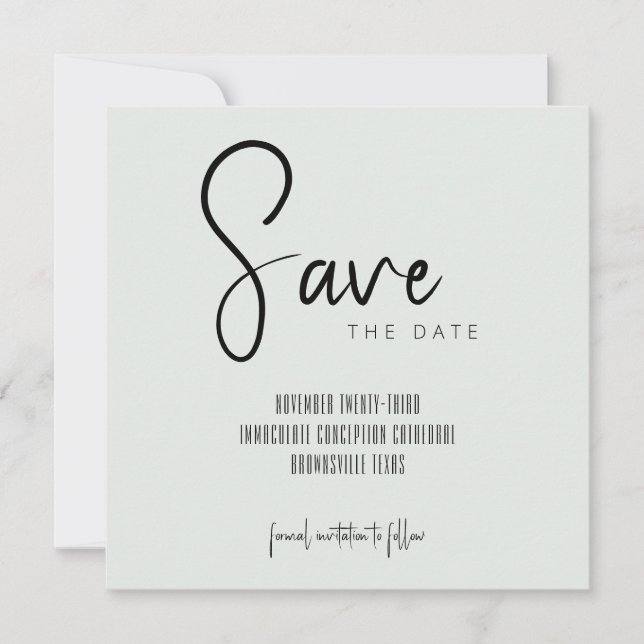 Save the Date Announcement Template (Front)
