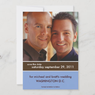 Save the Date Announcements {Color Block}