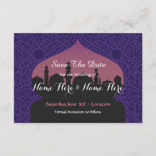 Save The Date Arabian Nights Wedding Invites