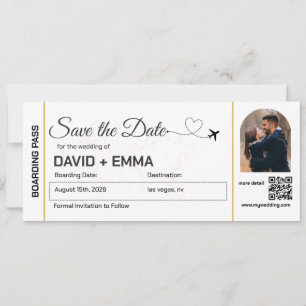Save the date Arch Photo Wedding Destination
