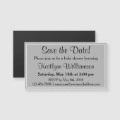 Save the Date Baby Shower Magnetic Card Reminders (Front/Back)