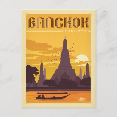Save the Date | Bangkok, Thailand Announcement Postcard