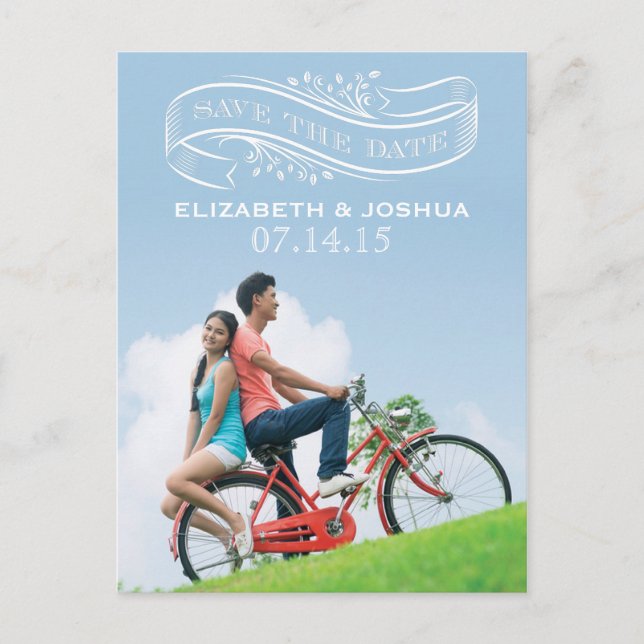 Save the Date Banner Postcard (Front)