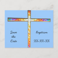 Save the Date - Baptism (boy) - invitation