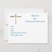 Save the Date - Baptism (boy) - invitation (Back)