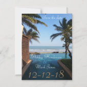 Save the date beach Magnet (Front)