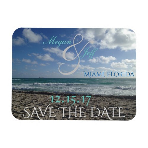 Save the Date Beach Magnet