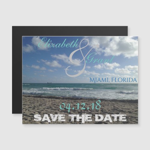 Save the Date Beach Magnet