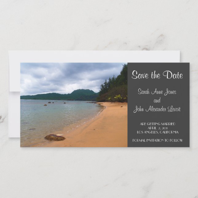Save the Date Beach Photocard (Front)