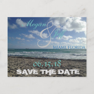 Save the Date Beach Postcard