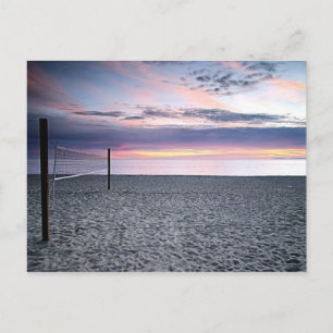 Save The Date Beach Sunset Postcard