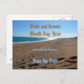 Save the Date Beach Theme Postcard | Zazzle