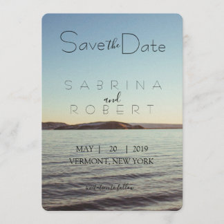 Save the date - Beautiful lake view
