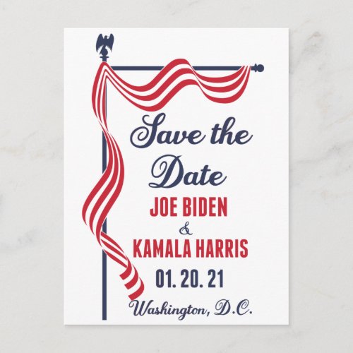 Save the Date Biden Harris Inauguration Postcard