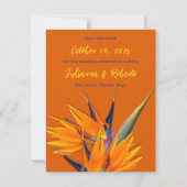 Save the Date Bird of Paradise Multi Photo (Front)