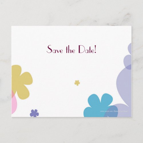 Save the Date Birthday Party Announcement Postcard