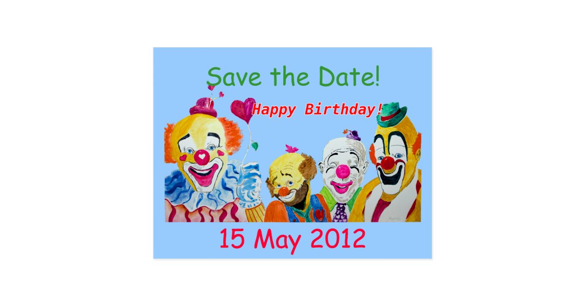 Save the Date Birthday Postcard | Zazzle