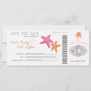 Save the Date Boarding Pass